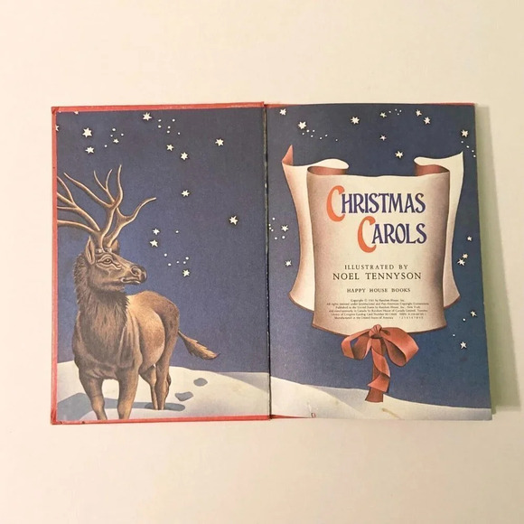 Vintage 1981 Christmas Carols A Treasury of Holiday Favorites Noel  Tennyson - Picture 6 of 15
